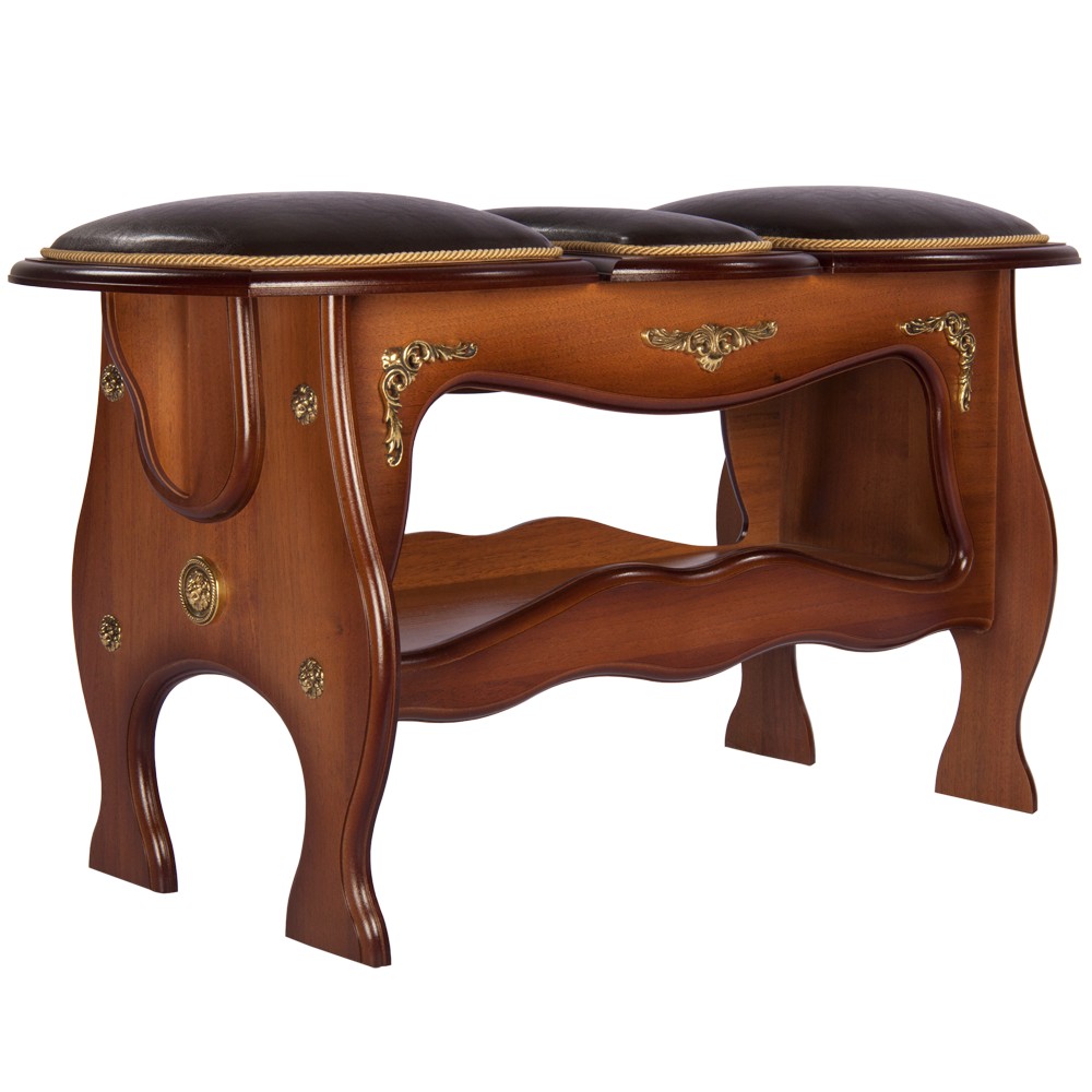 11138 Скамья 3-секционная большая Шоколад BOGACHO 4627138219423 - Вид №8