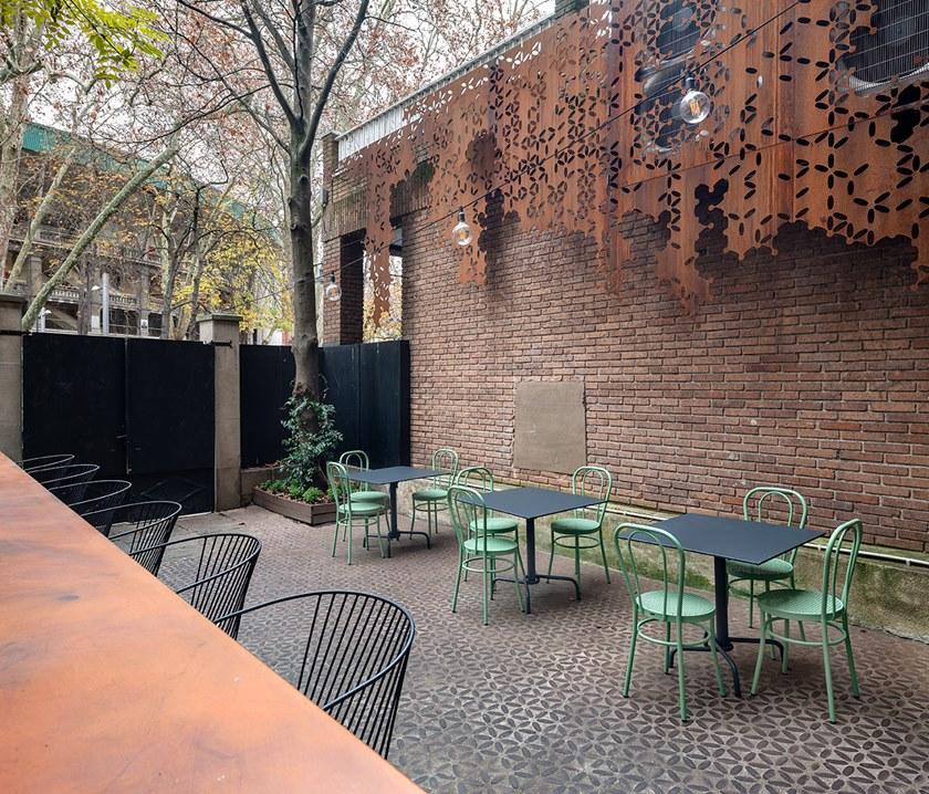 iSimar Садовый столик квадратный из стали с откидной крышкой Muelle 9270 / 9271 - Вид №2