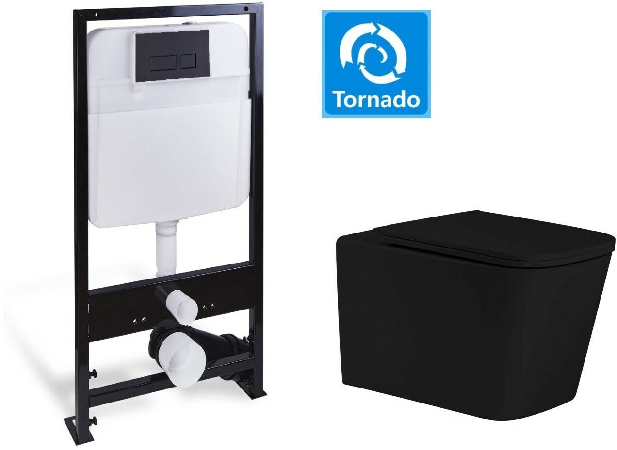 Подвесные унитазы SL-5027MB+SL-04 SANTILINE