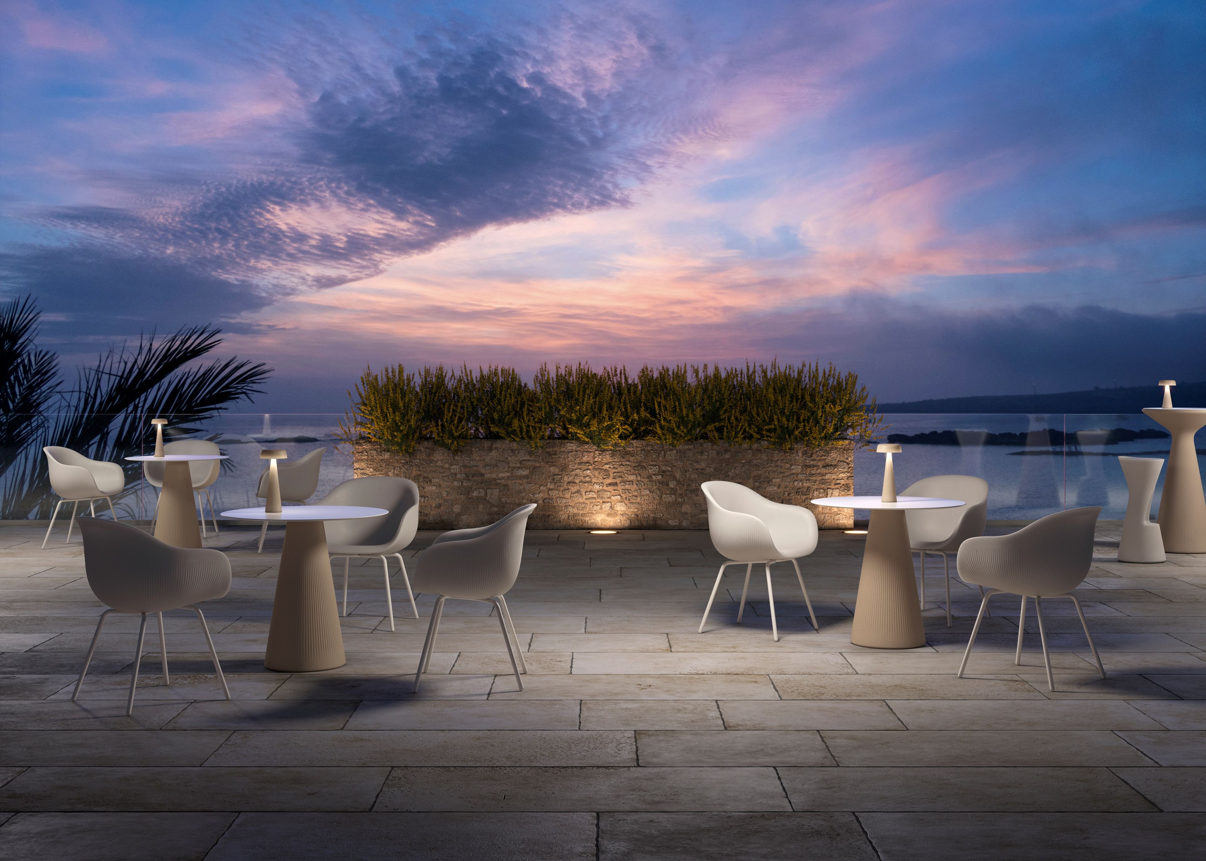 Полиэтиленовый садовый стул с подлокотниками PLUST Fade ARCH-00082663 - Вид №8