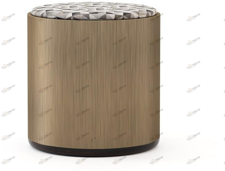 Stylish Club Круглый пуф из фанерованной древесины Her Scf.he08