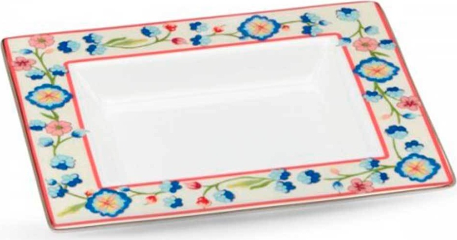 10551400 Lenox Блюдо прямоугольное 19см "Жаклин Бувье, Скаламандре" Фарфор костяной 