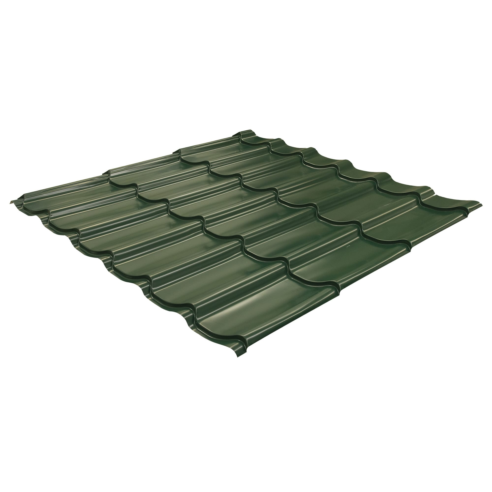 12232159 Металлочерепица 0.4 мм 1170х1180 мм RAL 6005 зелёный Santreyd  - Вид №1