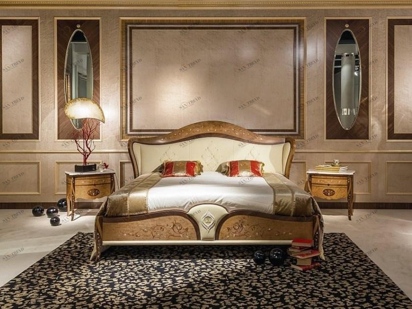 Carpanelli Двуспальная кровать с мягким изголовьем Arts Le22