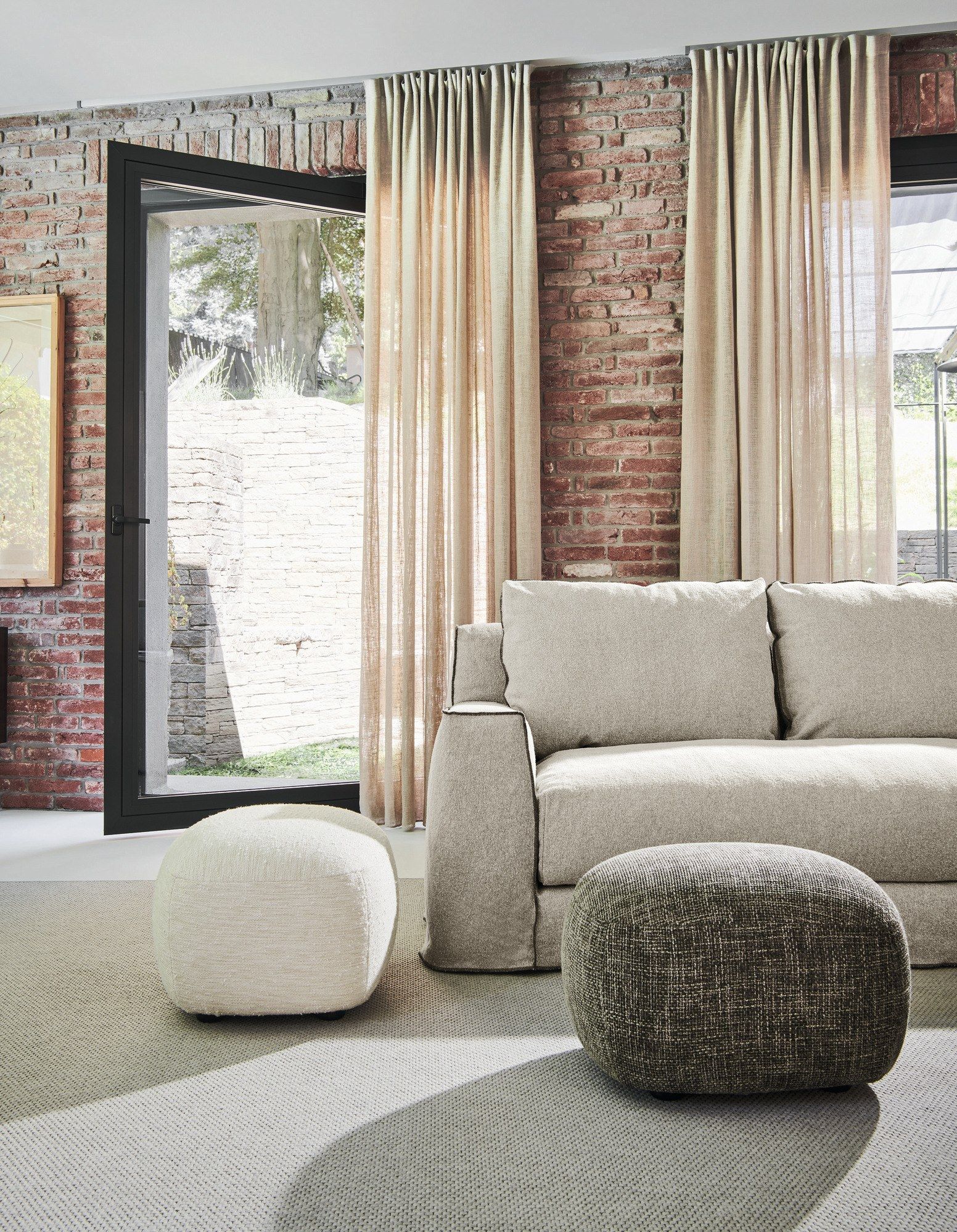 Угловой диван из ткани с полуостровом Gervasoni Loll ARCH-00033065 - Вид №3