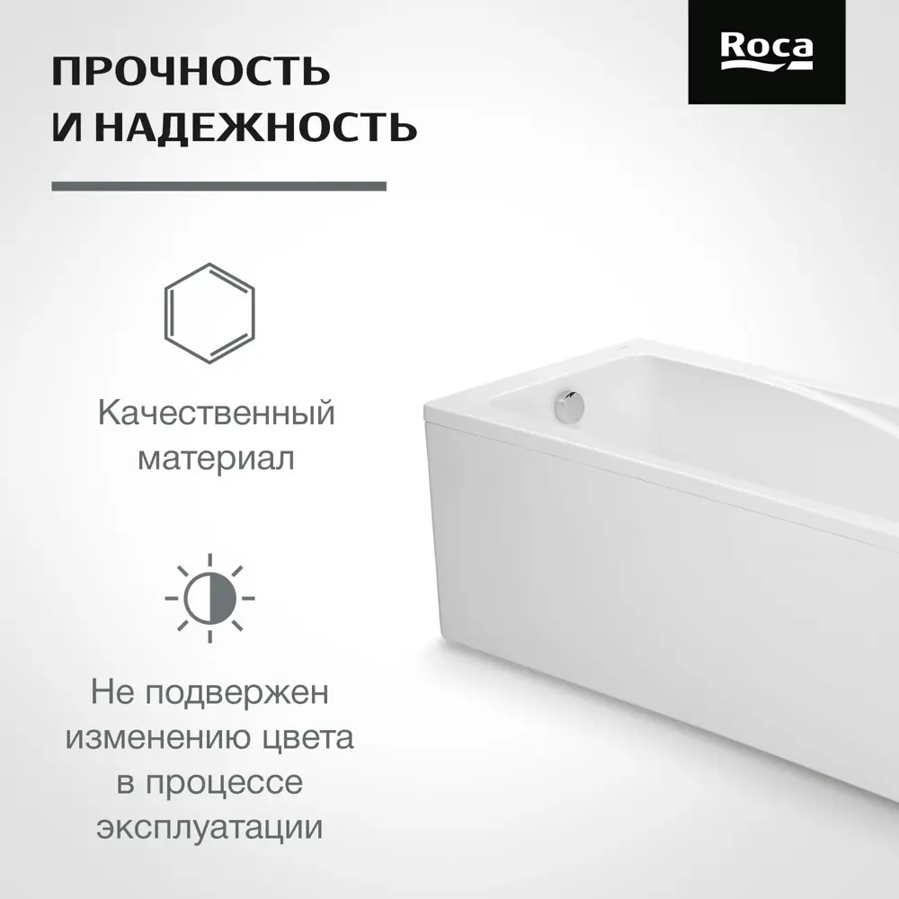 Панель фронтальная Roca Hall 170x75 см 89089543 STLM-2145482 - Вид №2