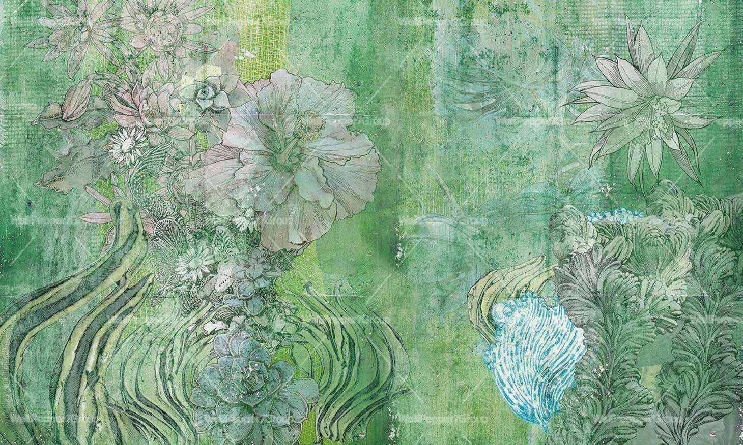 Тропические обои ПВХ бесплатно, ЭКО, моющиеся WallPepper Online SELECTION ARCH-00104859 - Вид №1