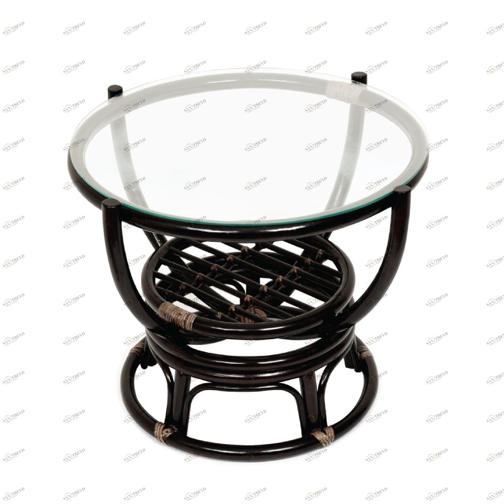 Столик кофейный коричневый "Теодор" ЭКО ДИЗАЙН CLASSIC RATTAN 129545 Коричневый 