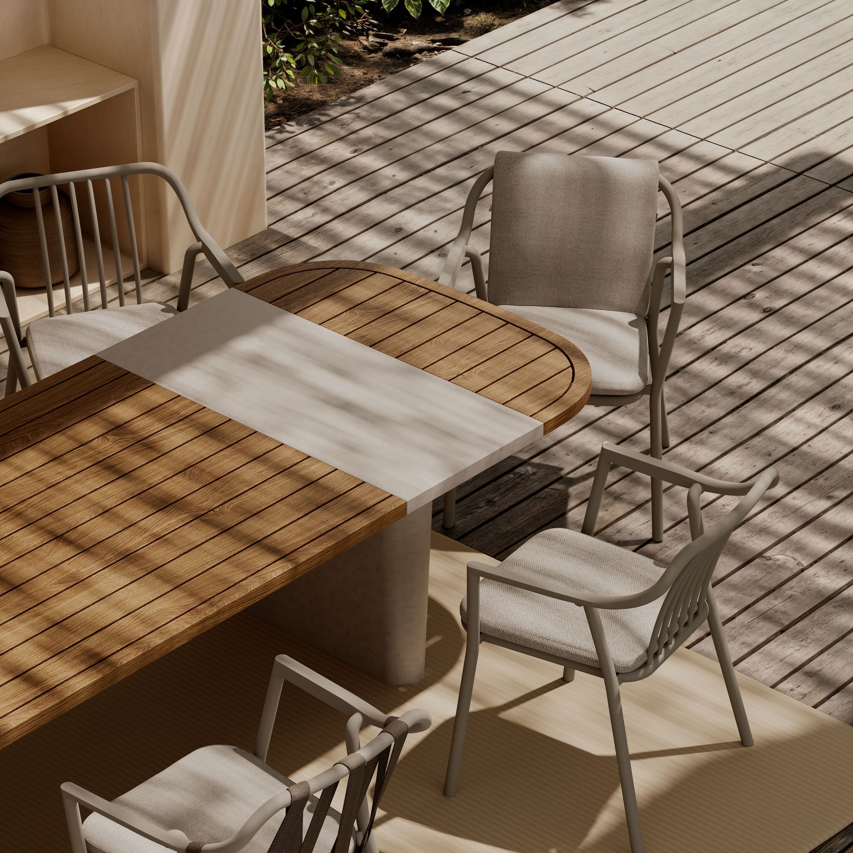 Прямоугольный садовый стол из тикового дерева YAAZ Semt ARCH-00089971 - Вид №7