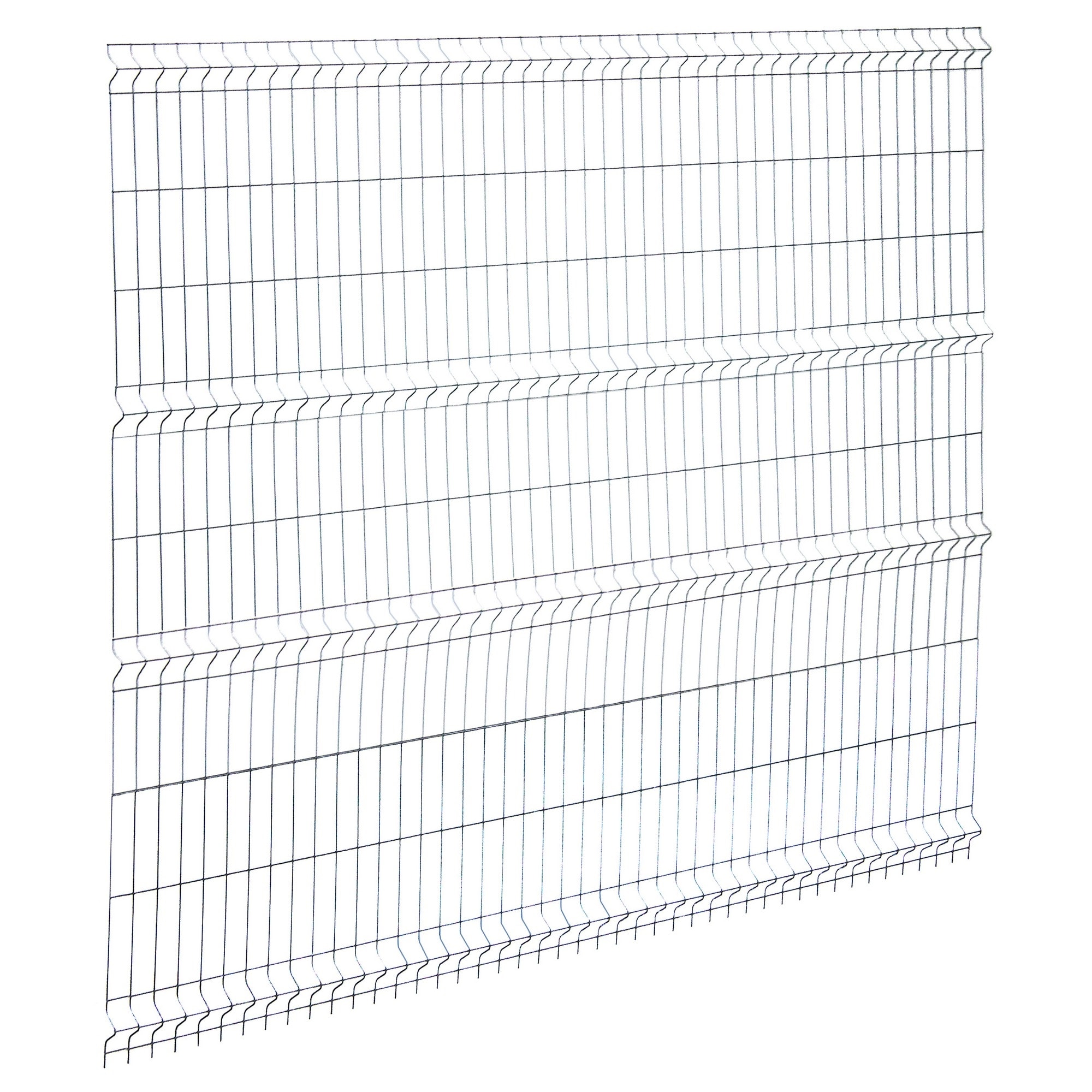 13011630 3D панель Light для забора 2.03х2.5 м оцинкованная сталь зеленый Santreyd 