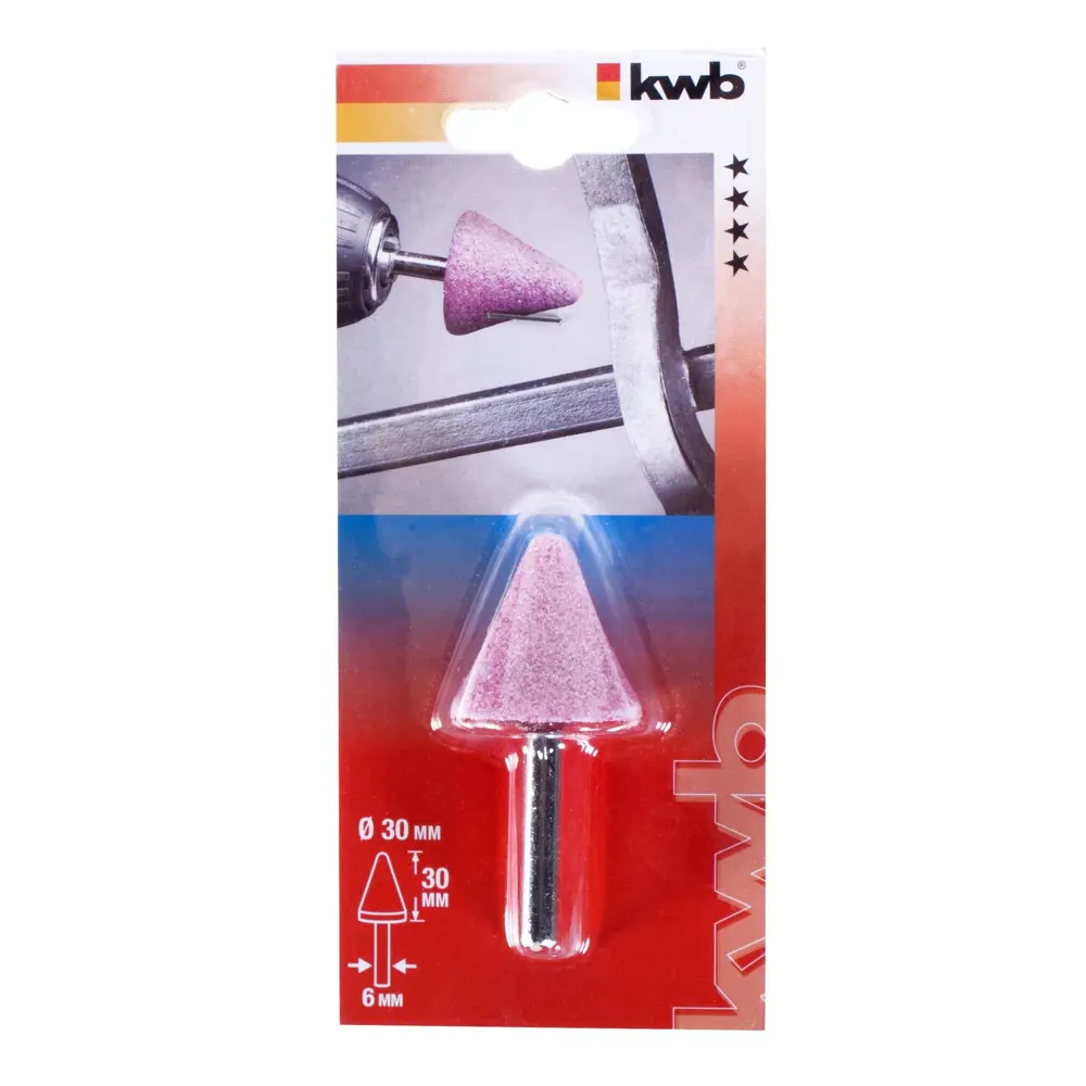 Фреза шлифовальная, конус заостренный, корунд, 30х30 мм KWB STLM-2140356 - Вид №2
