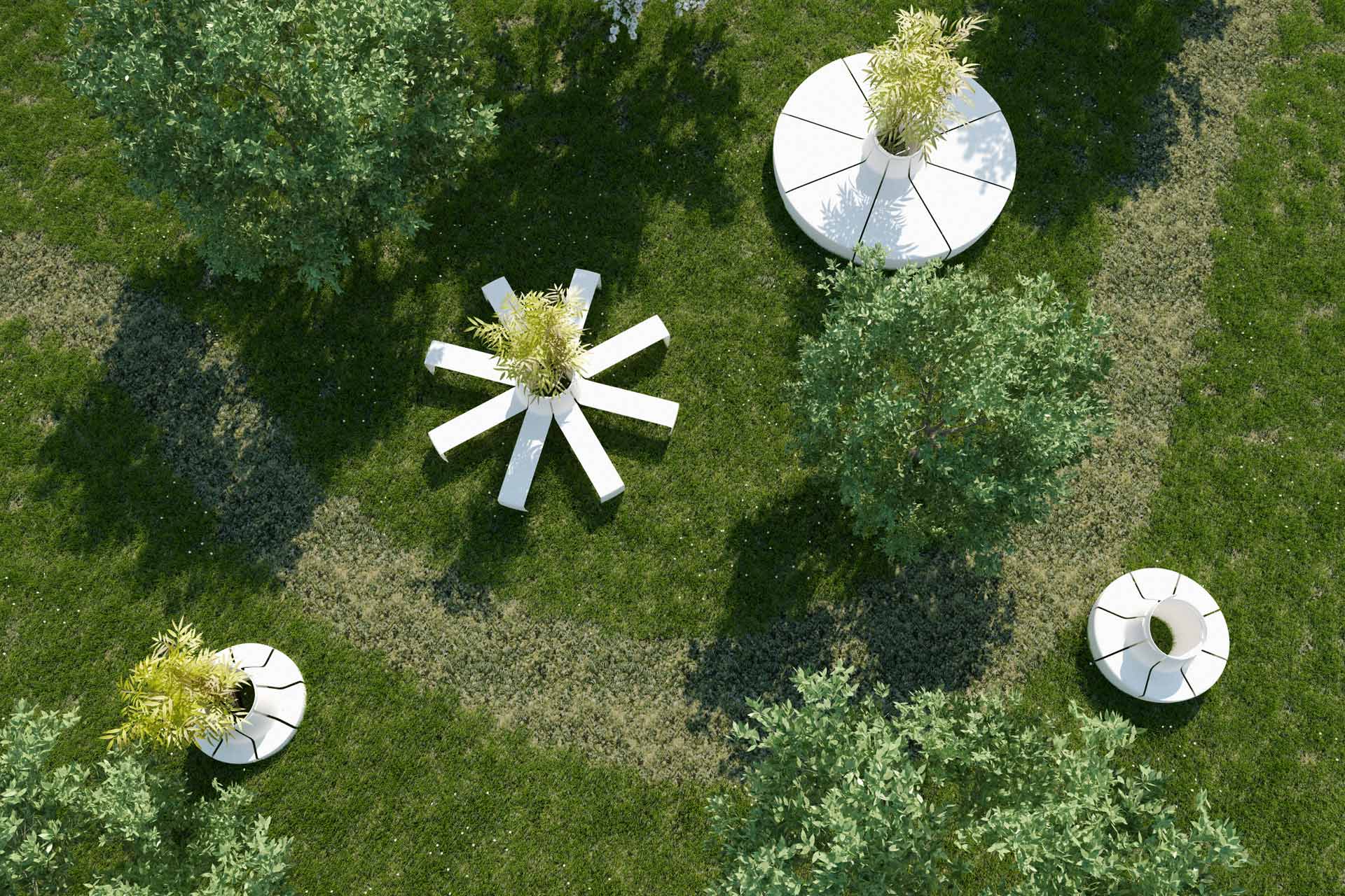 Petal Baby Bench Details Lab23 Скамейки  - Вид №3