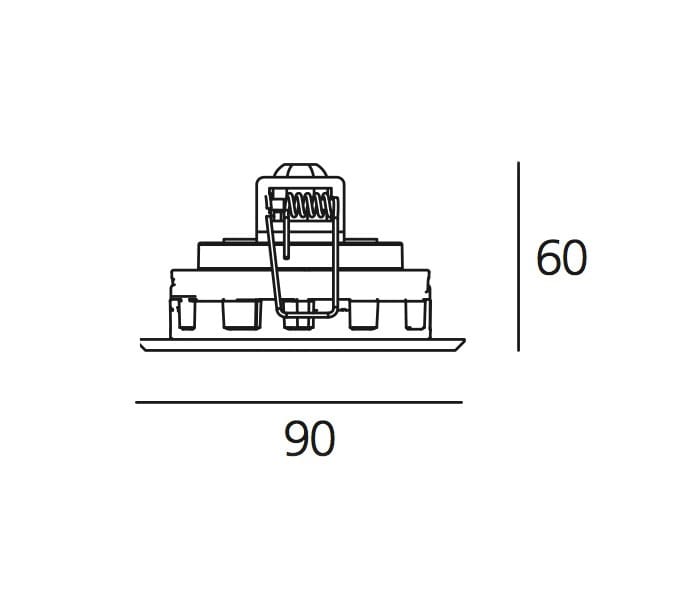 Утопленный потолок алюминиевый открытый прожектор Artemide Ego ARCH-00033314 - Вид №14