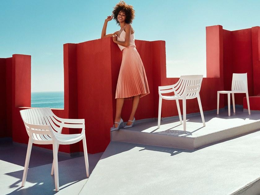 VONDOM Садовый стул из полипропилена с подлокотниками Spritz 56017 - Вид №11