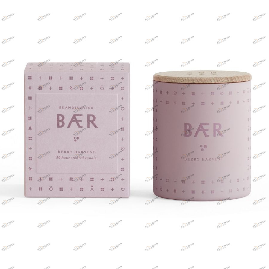 Свеча ароматическая BAER с крышкой, 190 г S K A N D I N A V I S K SK1116