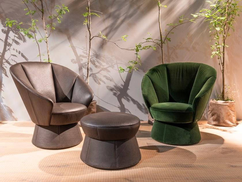 de Sede Вращающееся бархатное кресло с подлокотниками Ds-163 sun-id-1377480 - Вид №2