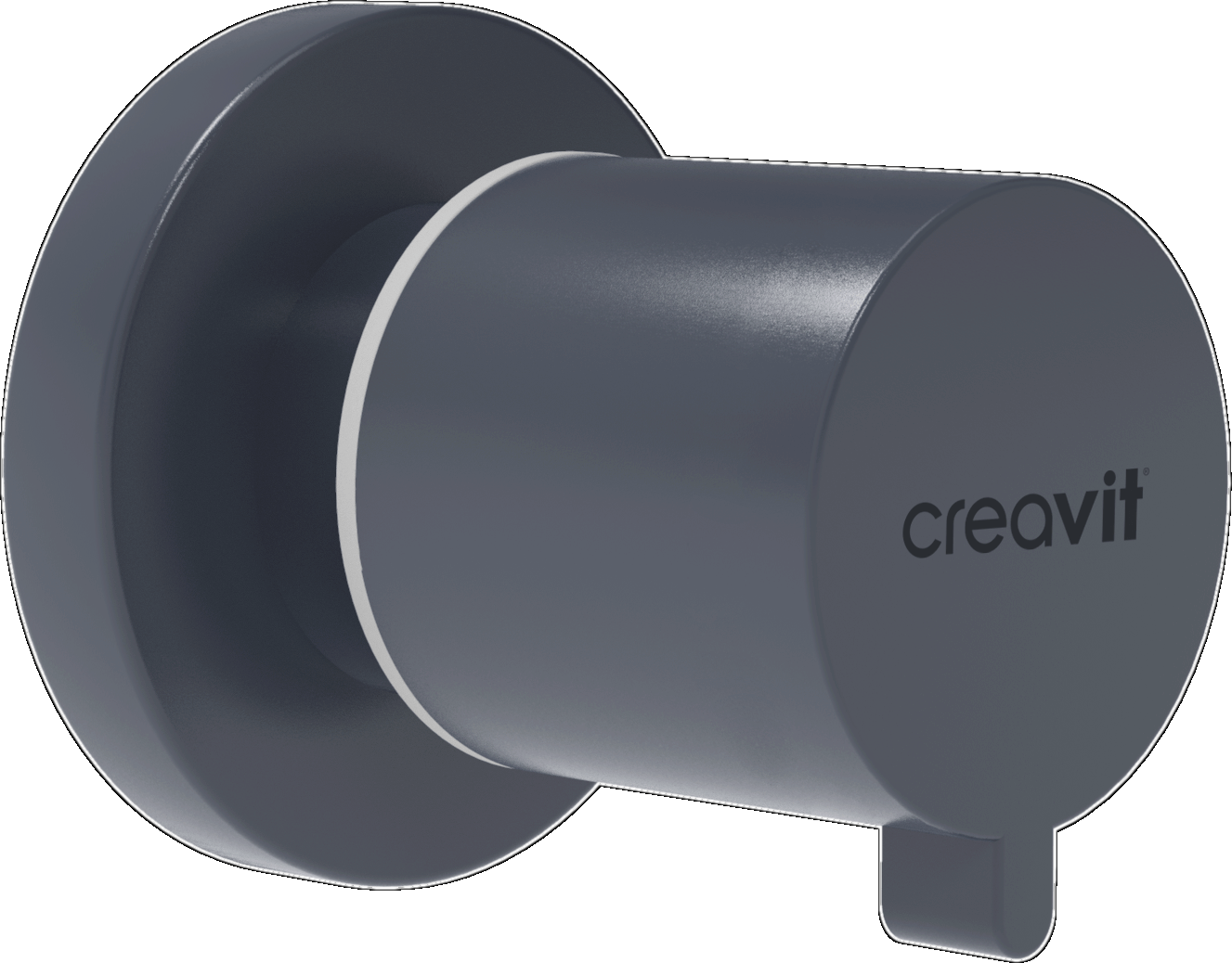 Двухпозиционный запорный клапан 1/2 '' - 1/2 '' (корпус PPRC) - базальтовый мат / AC50L.BSM Creavit  - Вид №1