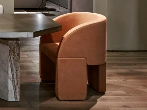 BAXTER Кресло из нубука с подлокотниками