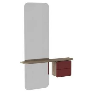 Зеркало One More Look, рубиново-красное