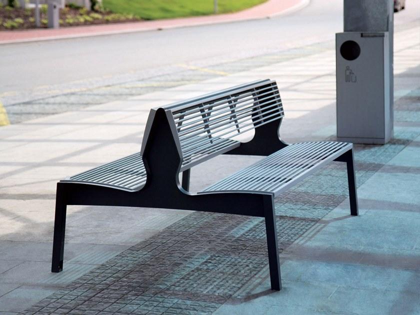 mmcité1 Скамья из оцинкованной стали со спинкой Vera sun-id-1395580 - Вид №4