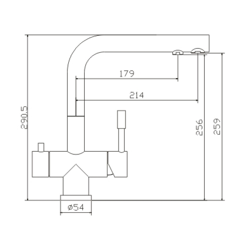 Кухонные смесители Eco Venice SSN-1068-GL SEAMAN - Вид №1