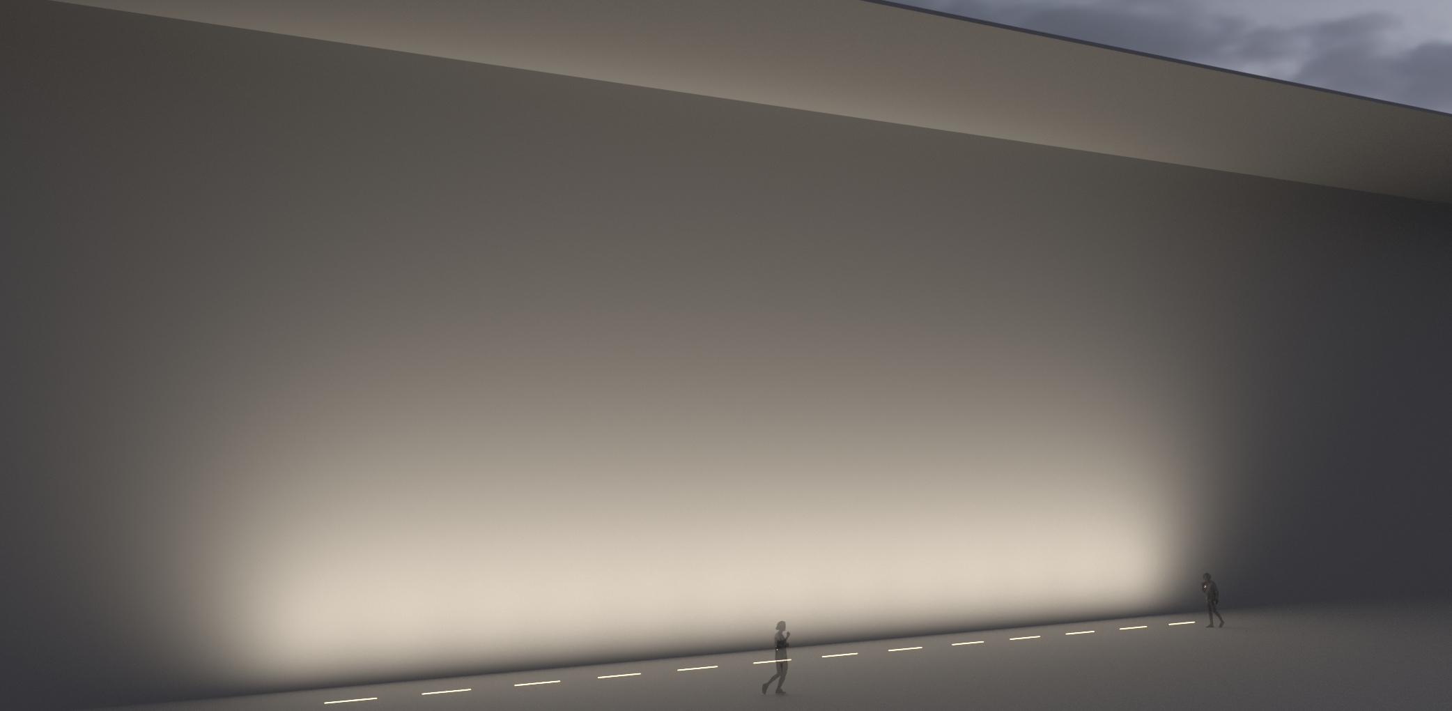 8498619 Встраиваемый в пешеходный пол Platek MINI CORNICHE Incasso   MINI CORNICHE 1200 mm - LED 3000K Asymmetrical  - Вид №7