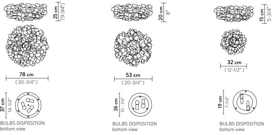 Slamp Настенный светильник / потолочный светильник из cristalflex® Clizia sun-id-1353964 - Вид №4
