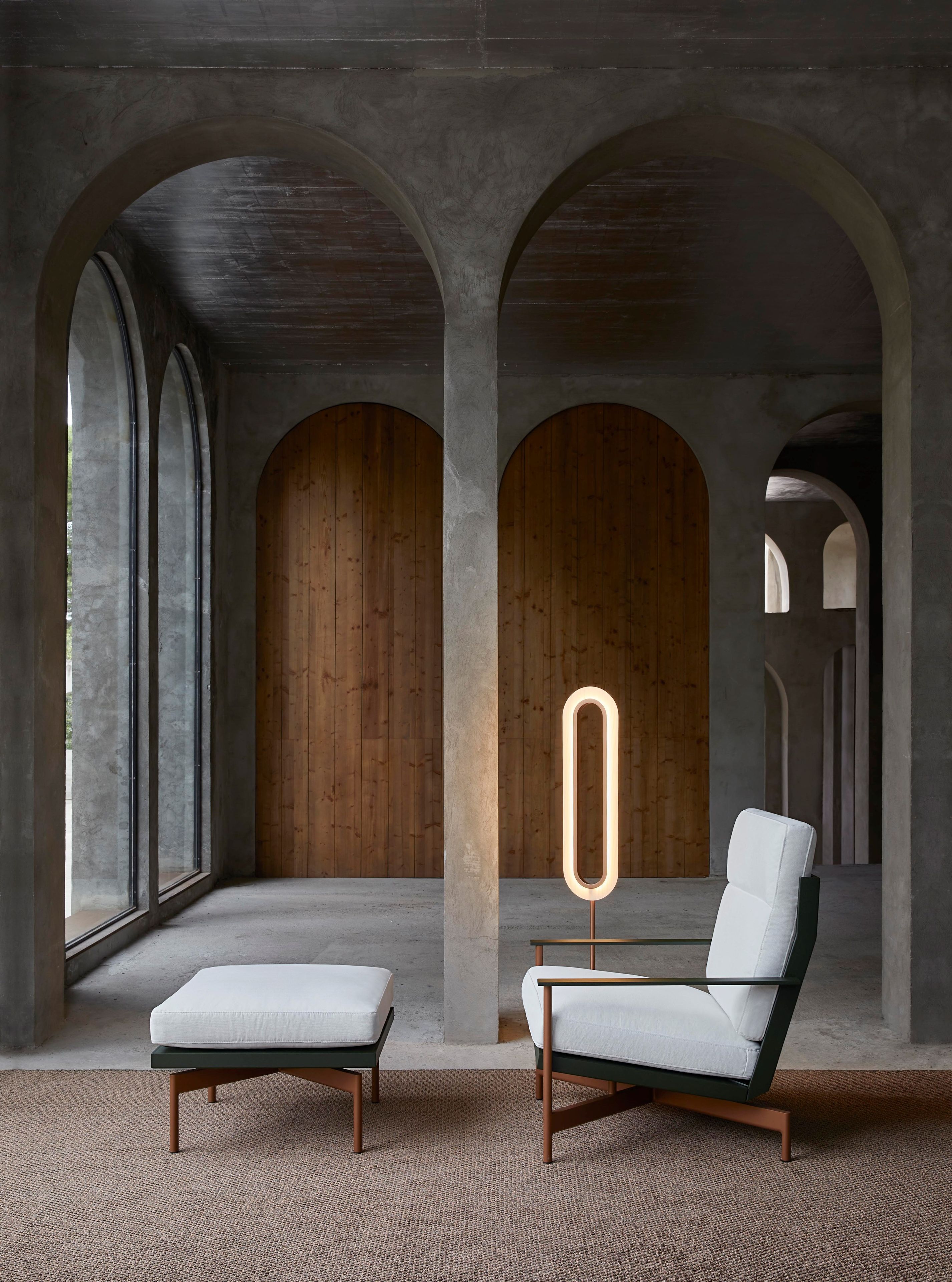 Квадратный пуф из ткани GANDIABLASCO волны ARCH-00039946 - Вид №11