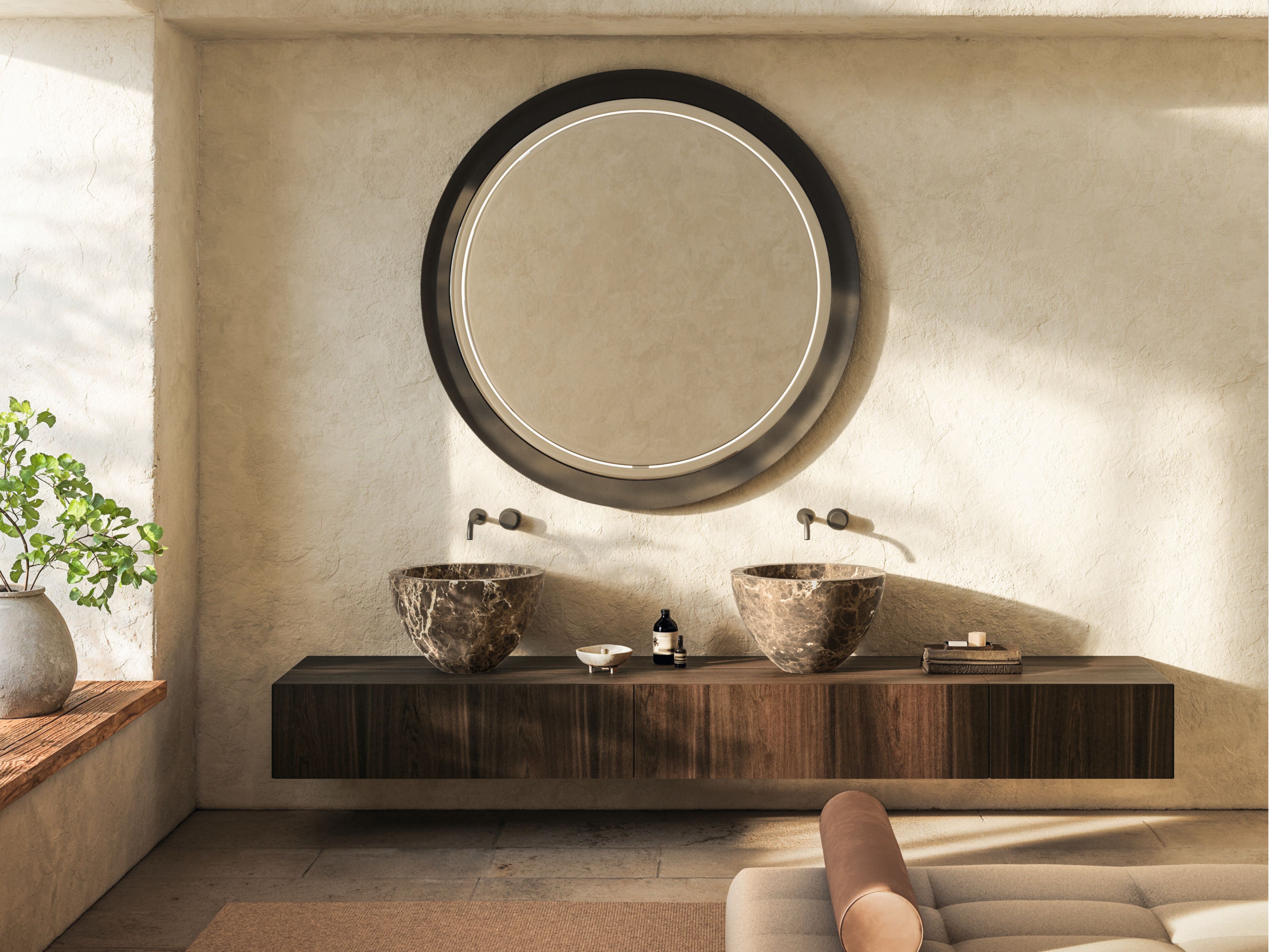 Подвесной умывальник с ящиками Boffi реки ARCH-00071891