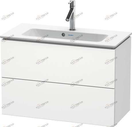LC625701818 L-Cube Тумбочка подвесная компакт Белый матовый, декор Duravit
