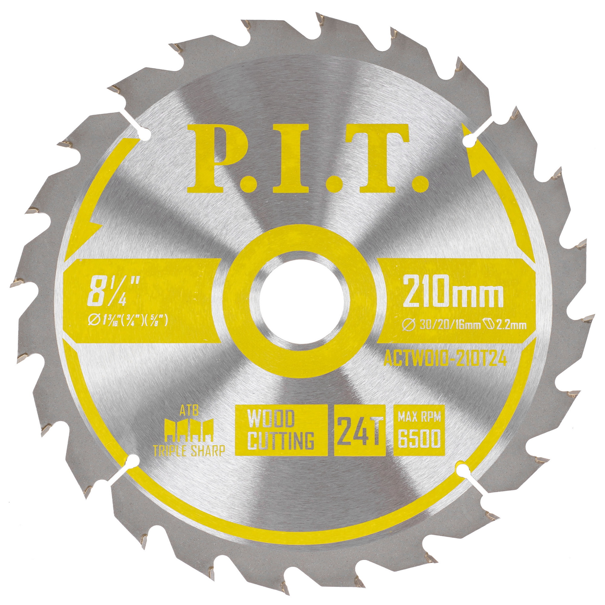 Диск пильный P.I.T. ACTW10-210T24 9196789 PIT STDN-0077539