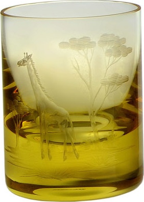 10663313 Moser Набор из 6 стопок для водки Moser "Редкие животные" "Виски сет" (6цв) 60мл Хрусталь 