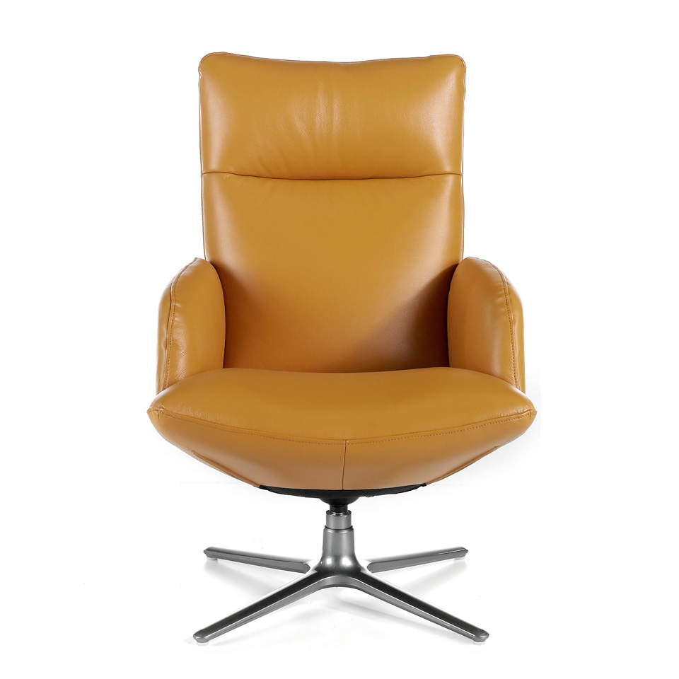 Кресло поворотное KF-A013-M5658 горчичное от Angel Cerda ANGEL CERDA ДИЗАЙНЕРСКИЕ 321430 Коричневый  - Вид №1