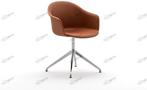 arrmet Вращающийся стул на козелке из ткани Máni armshell fabric sun-id-1429498