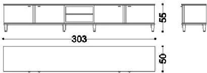 OPERA CONTEMPORARY Тумба под ТВ из дерева Desiré Desire sun-id-1466688 - Вид №2