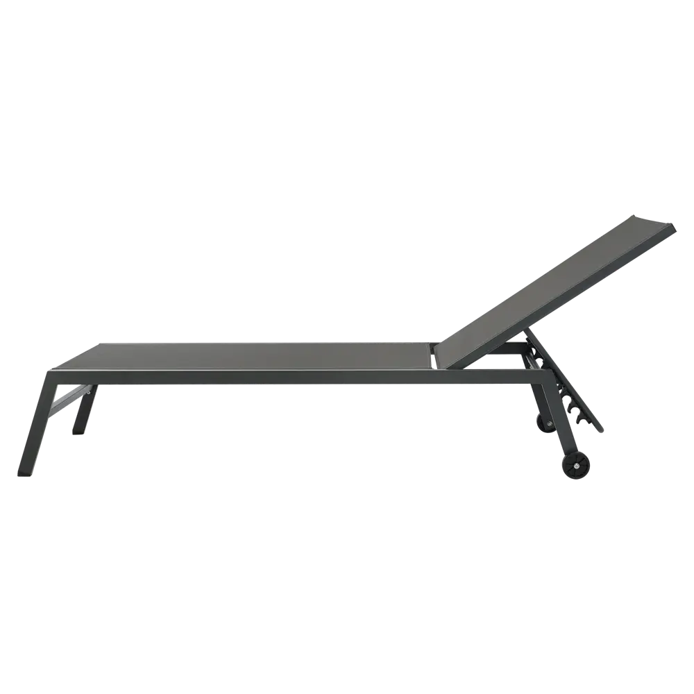 Шезлонг BEGINIA Lyra 200x68x31 см алюминий серый STLM-2119805 - Вид №12