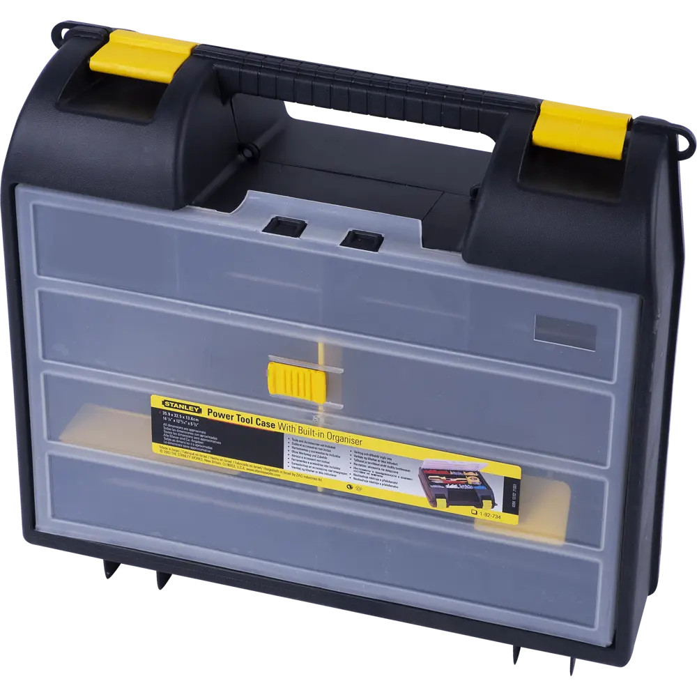 Кейс для электроинструмента Stanley 359х325х136 мм, пластик, цвет чёрный/жёлтый STLM-2192561
