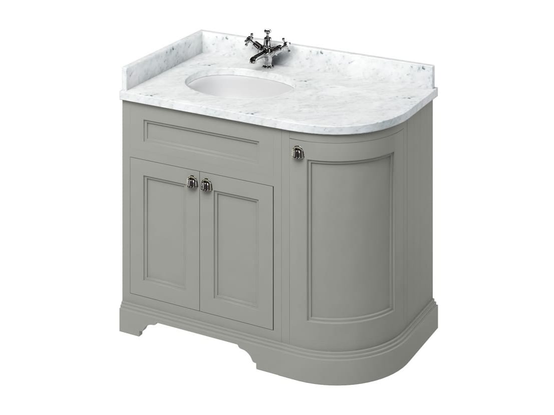 Деревянный угловой умывальник с дверцами Burlington MINERVA ARCH-00071219 - Вид №31