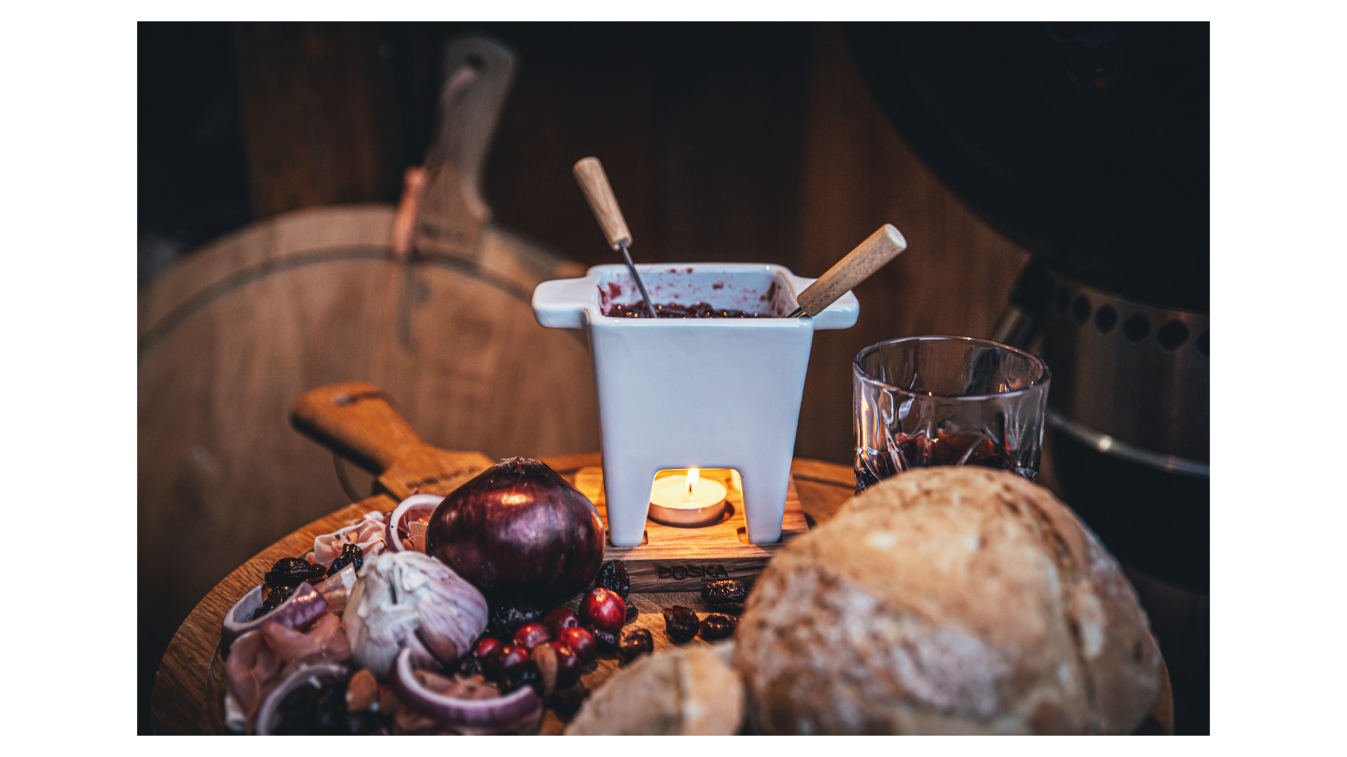 10599383 Boska Доска сервировочная для сыра, закусок и пиццы  Boska "Друзья" Д40см, дуб Дерево  - Вид №2