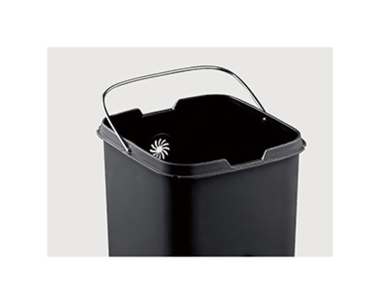 KIM505 Автоматическая корзина SENSOR, бесконтактная, квадратная, 21 л, матовая сталь Merida  - Вид №5