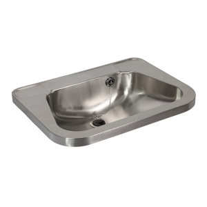 73262 Нержавеющий подвесной умывальник без отверстия для смесителя SANELA