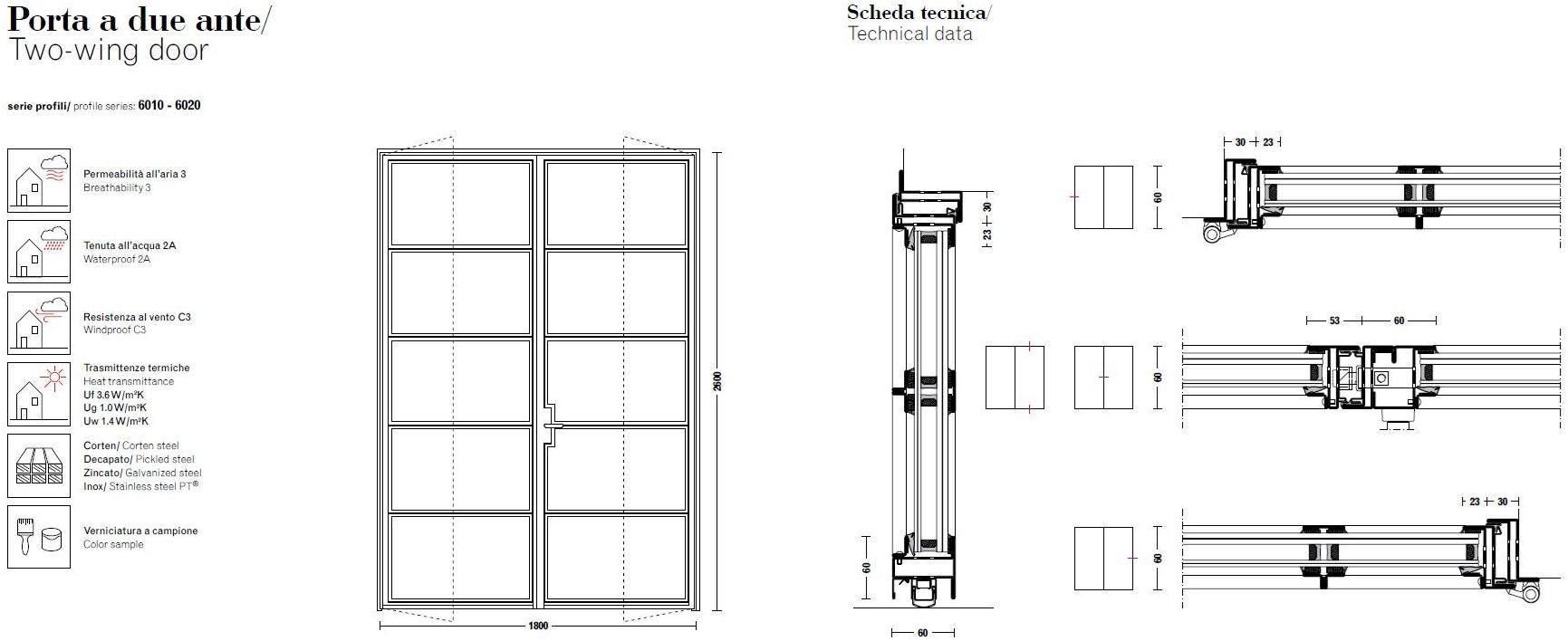 PALLADIO Распашное окно из стали с терморазрывом sun-id-1442575 - Вид №17