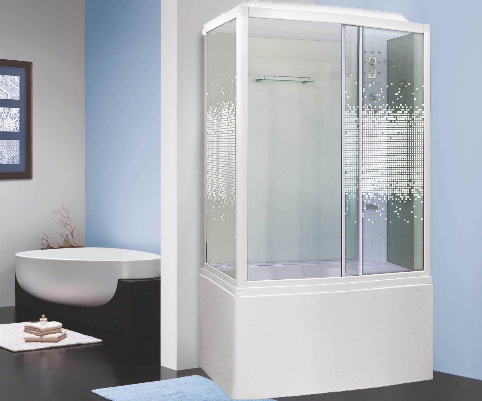 Душевая кабина NG-307-01R (1200х800х2200) высокий поддон(50см) стекло МОЗАИКА Niagara Ultra 3070154R