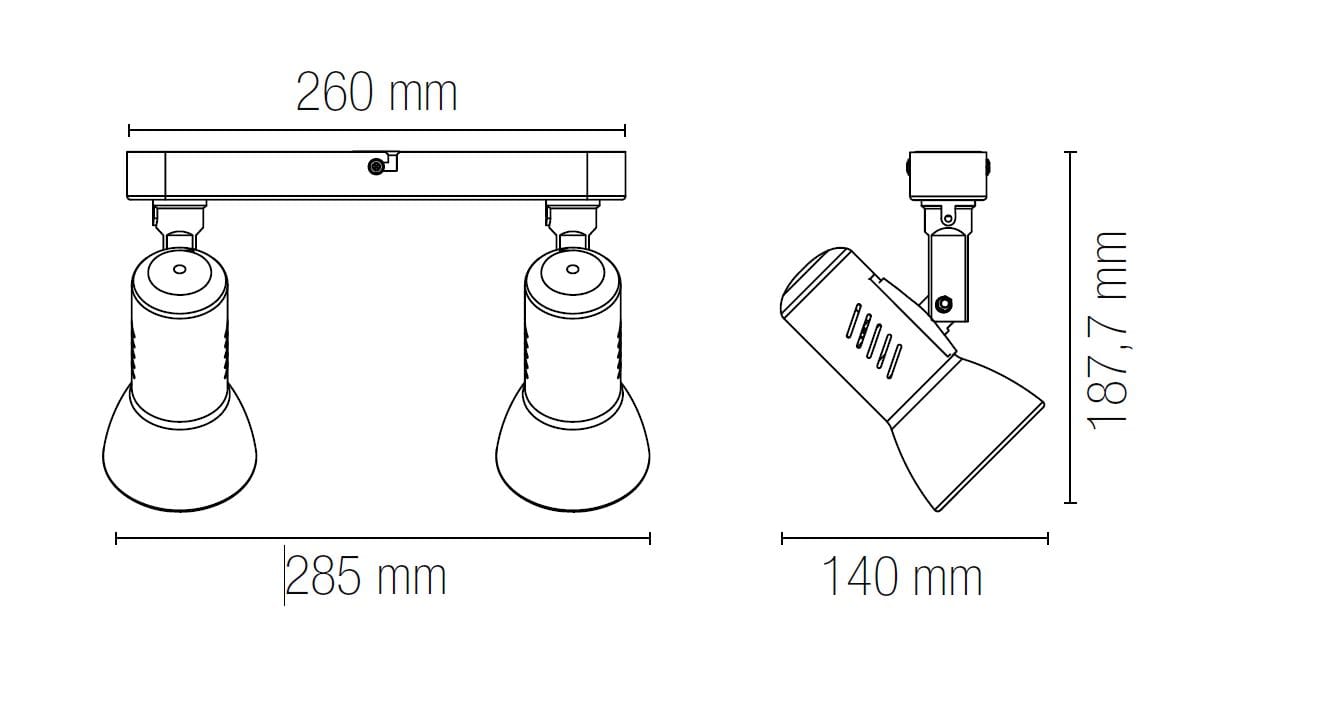 Потолочный светильник / металлический настенный светильник Fan Europe Lighting INTEC ARCH-00001321 - Вид №2