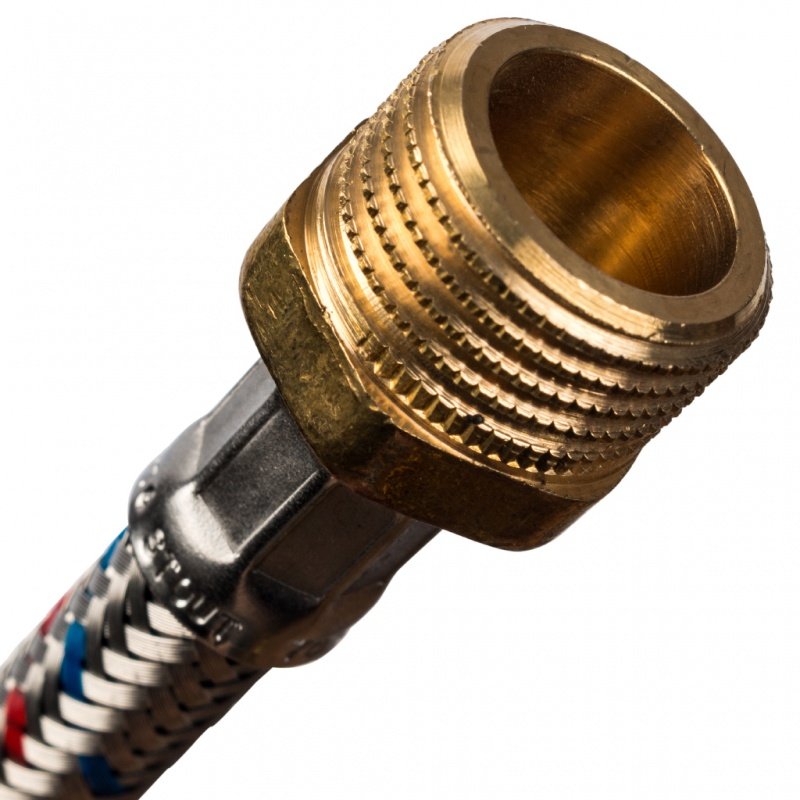 Гибкая подводка для воды НР 1/2 х ВР 1/2 STOUT - 800 мм SHF0088081518 - Вид №1