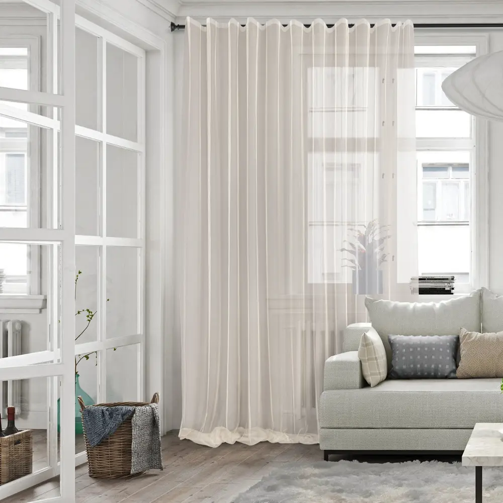 Тюль 1 м/п Damla сетка 290 см цвет бежевый 85342209 STLM-2118804 AMAZONTEXTILE  - Вид №3