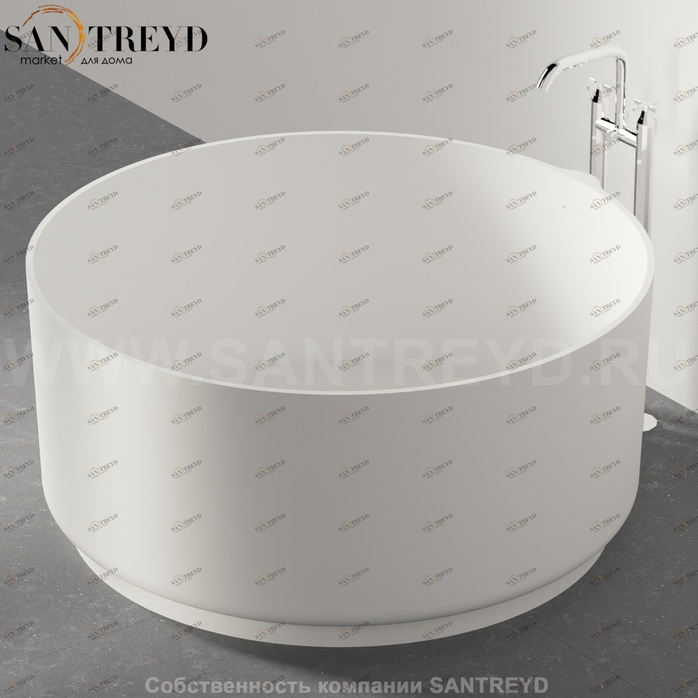 Ванна свободностоящая IN-OUT белая Agape IN -OUT AVAS1041ZZ