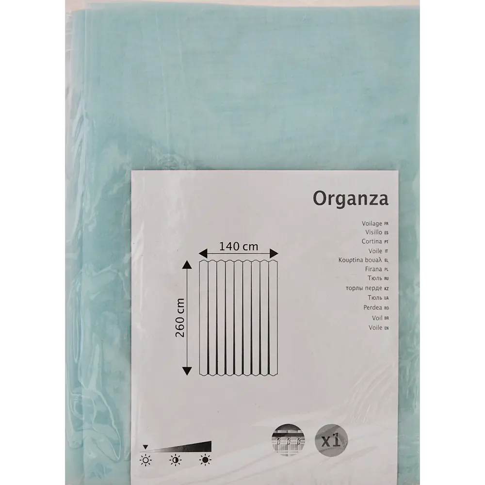 Santreyd Тюль на ленте органза голубой 140x260 см 82285190 STLM-0024089 - Вид №5