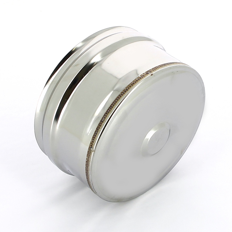 Заглушка Ferrum Ф130х200 нижняя внешняя для трубы (430/0,5мм) FM201301F