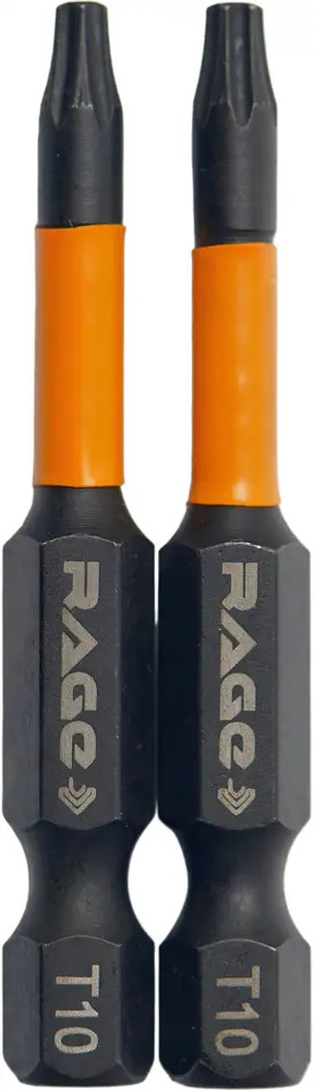 Бита ударная RAGE T10x50 мм для профессионального монтажа (2 шт) 89361507